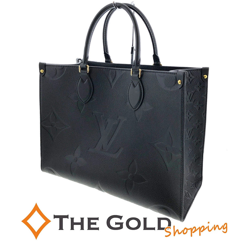 Louis Vuitton OnTheGo Monogram Empreinte Giant Leather Tote Bag Noir Black